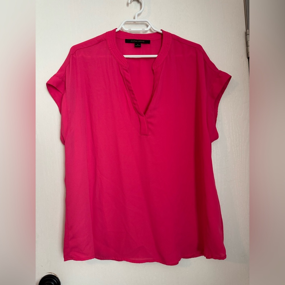 Cynthia Steffe Women's Vibrant Pink Blouse